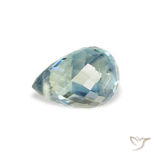 Sapphire Gemstone in 6.4 x 4.5 mm Size for Sale, Sapphire Stone in Teal Color