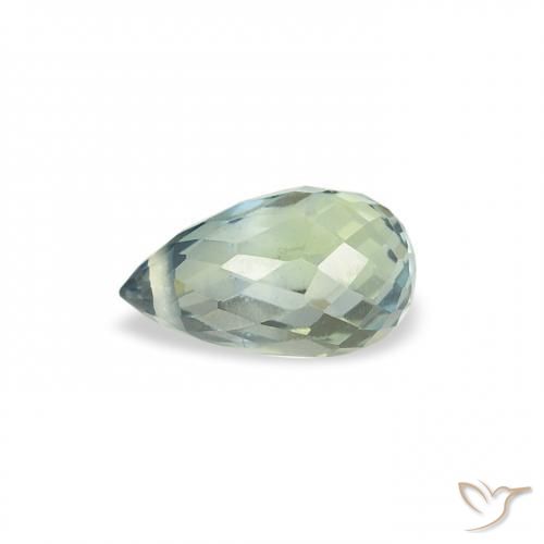 Sapphire Gemstone in 6 x 3.7 mm Size for Sale, Sapphire Stone in Pale Green Color