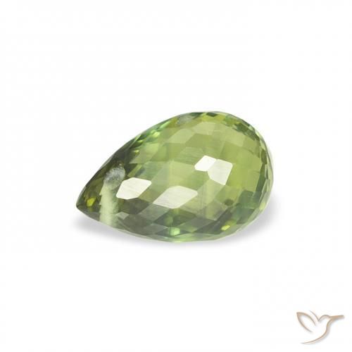 Sapphire Gemstone in 6.3 x 4.1 mm Size for Sale, Sapphire Stone in Light Forest Green Color