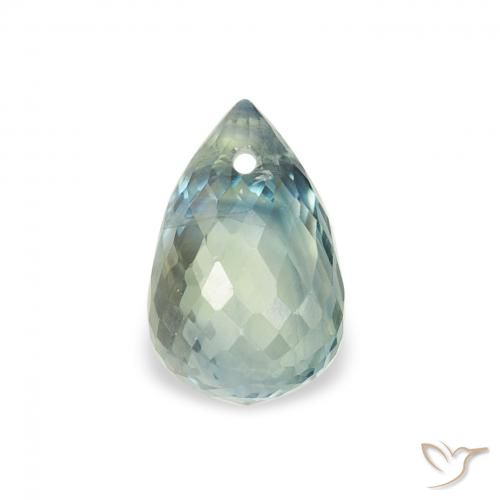 1.02ct Natural Teal Sapphire, Briolette, VS