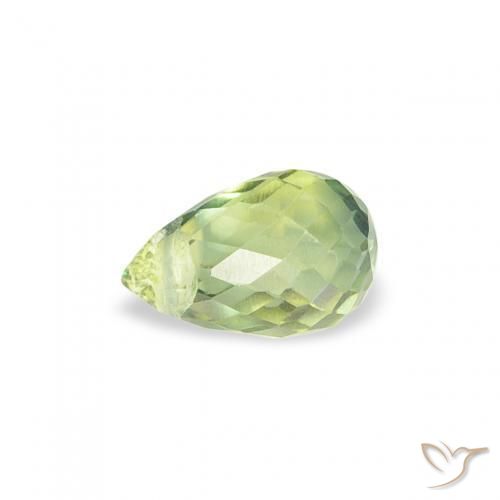 Sapphire Gemstone in 4.8 x 3.2 mm Size for Sale, Sapphire Stone in Very Light Sage Green Color