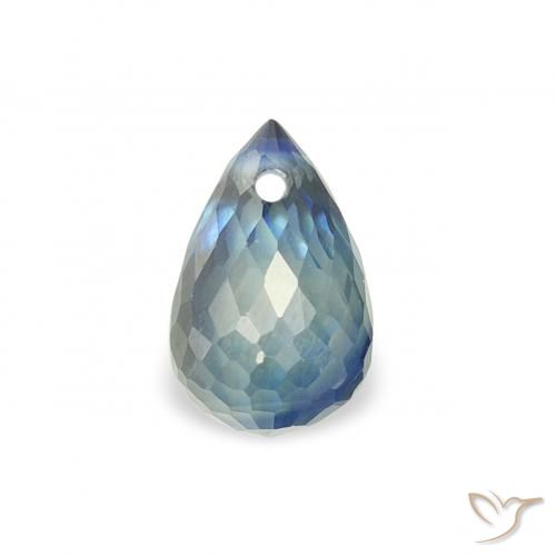 0.65ct Natural Teal Sapphire, Briolette, VS