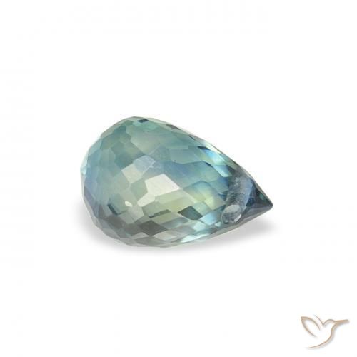 0.65 ct Blue Sapphire Stone, Natural Sapphire in Briolette with Hole Shape for Sale