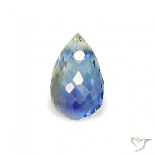0.60ct Natural Teal Sapphire, Briolette, VS
