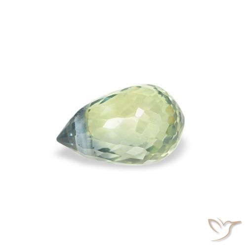 Sapphire Gemstone in 5.1 x 3.2 mm Size for Sale, Sapphire Stone in Light Pear Green Color