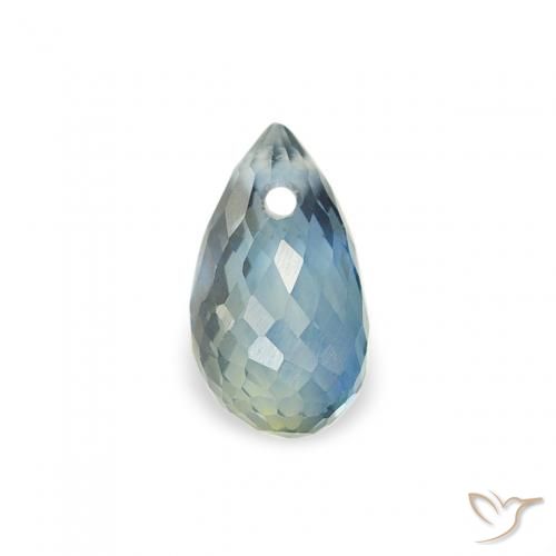 0.47ct Natural Teal Sapphire, Briolette, VS