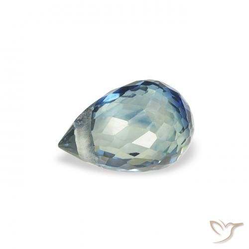 Sapphire Gemstone in 5.5 x 3.6 mm Size for Sale, Sapphire Stone in Teal Color
