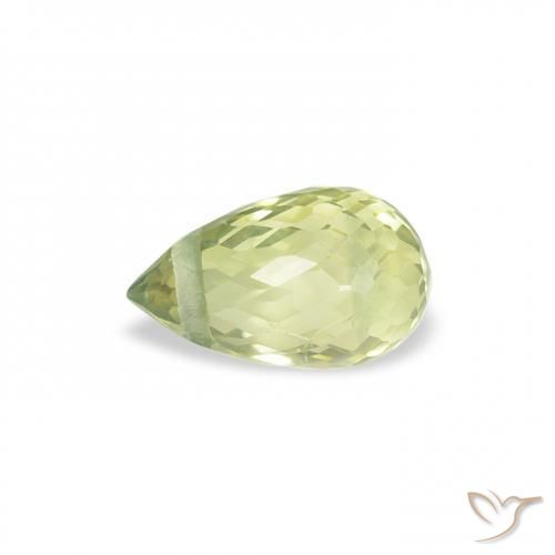 Sapphire Gemstone in 5.9 x 3.6 mm Size for Sale, Sapphire Stone in Yellow Green Color