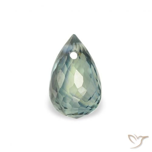 0.64ct Natural Teal Sapphire, Briolette, VS