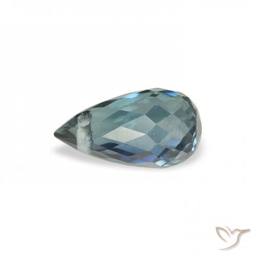 Sapphire Gemstone in 6.3 x 3.5 mm Size for Sale, Sapphire Stone in Blue-Green Color