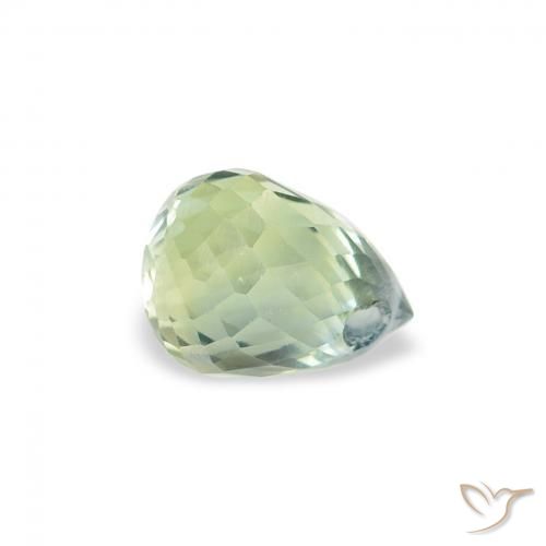 0.73 ct Blue Sapphire Stone, Natural Sapphire in Briolette with Hole Shape for Sale