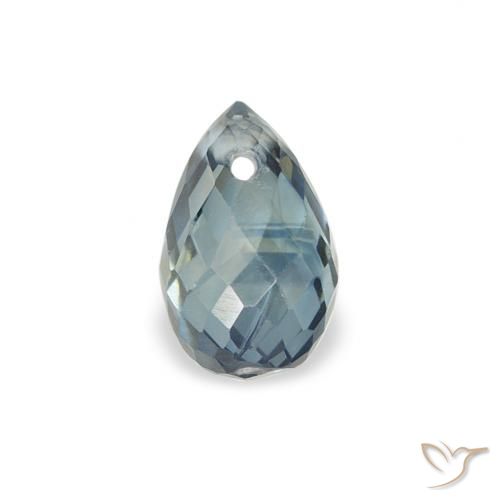 0.56ct Natural Teal Sapphire, Briolette, VS