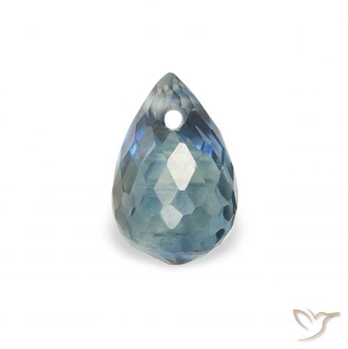 0.52ct Natural Teal Sapphire, Briolette, VS