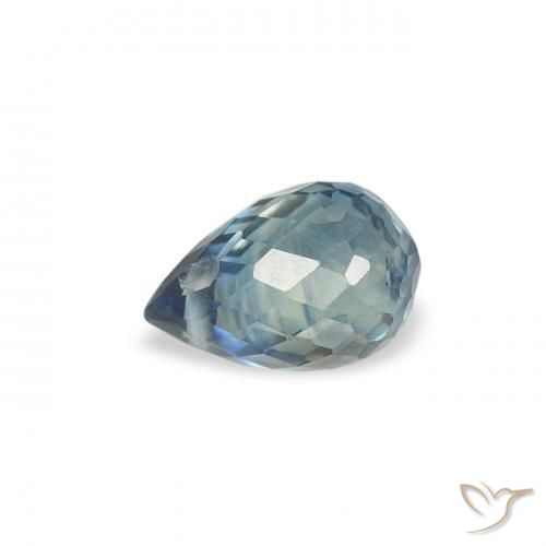 Sapphire Gemstone in 5.1 x 3.4 mm Size for Sale, Sapphire Stone in Teal Color