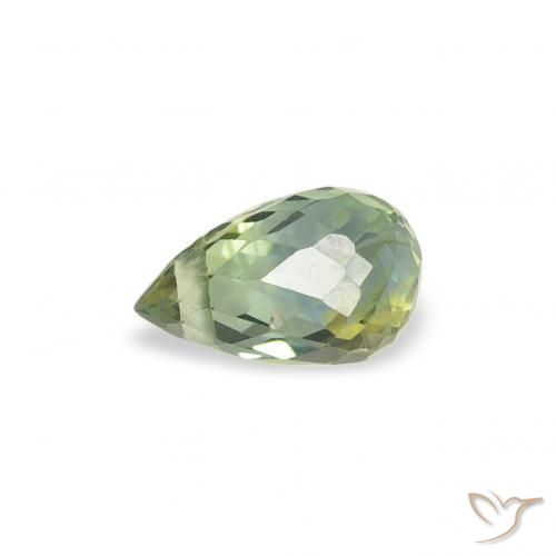Sapphire Gemstone in 5 x 3 mm (calibrated) Size for Sale, Sapphire Stone in Warm Green Color