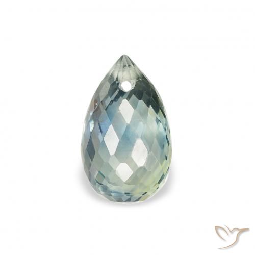 1.04ct Natural Teal Sapphire, Briolette, VS