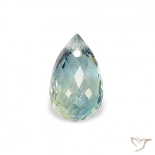 0.90ct Natural Teal Sapphire, Briolette, VS