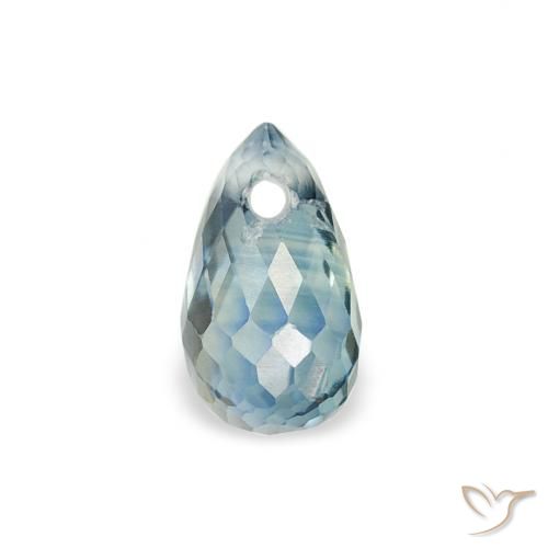 0.53ct Natural Teal Sapphire, Briolette, VS