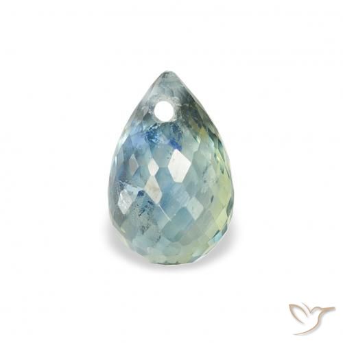 1.05ct Natural Teal Sapphire, Briolette, VS