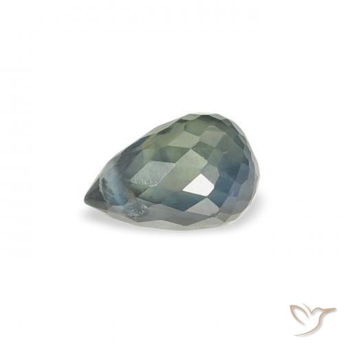 Sapphire Gemstone in 5.1 x 3.4 mm Size for Sale, Sapphire Stone in Teal Color