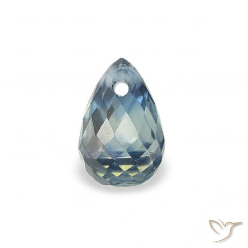 0.46ct Natural Teal Sapphire, Briolette, VS