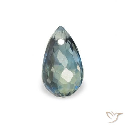 0.51ct Natural Teal Sapphire, Briolette, VS