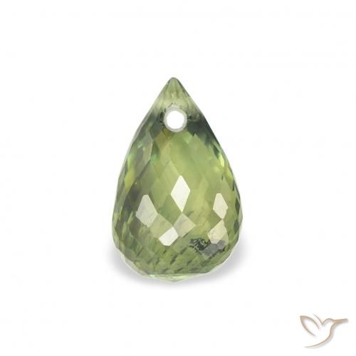1.02ct Natural Forest Green Sapphire, Briolette, VS