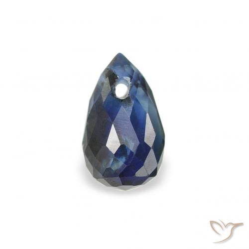 0.47ct Natural Midnight Blue Sapphire, Briolette, VS