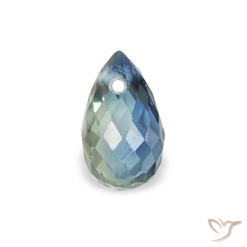 0.57ct Natural Teal Sapphire, Briolette, VS