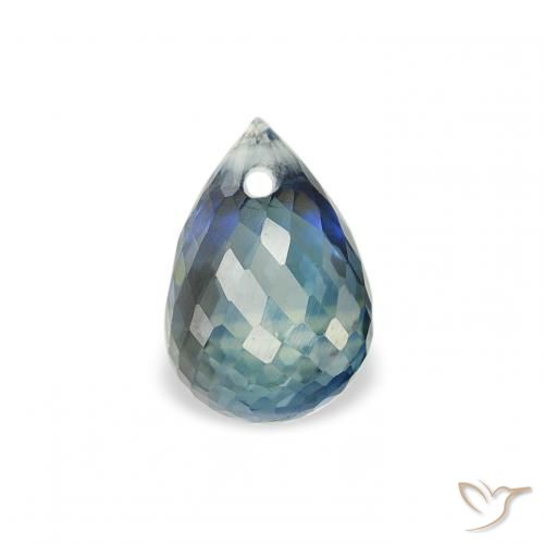 1.00ct Natural Teal Sapphire, Briolette, VS