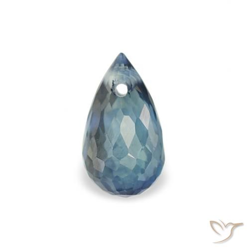 0.55ct Natural Teal Sapphire, Briolette, VS