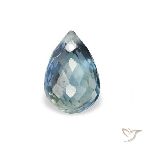 0.86ct Natural Teal Sapphire, Briolette, VS
