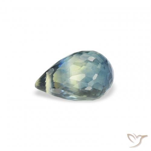 Sapphire Gemstone in 6 x 4 mm (calibrated) Size for Sale, Sapphire Stone in Blue-Green Color