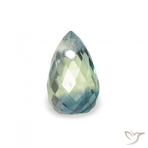 0.59ct Natural Teal Sapphire, Briolette, VS