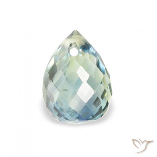 0.93ct Natural Teal Sapphire, Briolette, VS