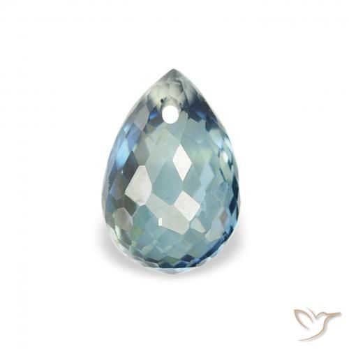 0.95ct Natural Teal Sapphire, Briolette, VS