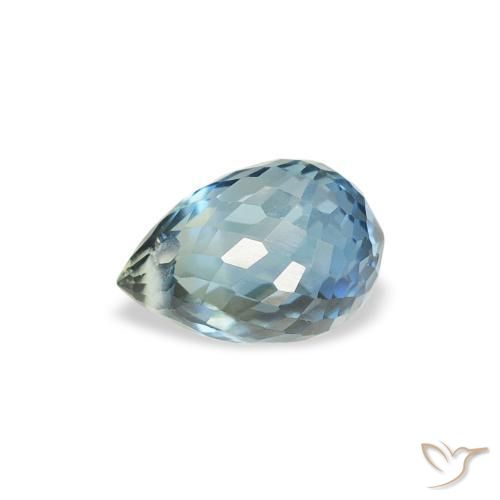 Sapphire Gemstone in 6.1 x 4.1 mm Size for Sale, Sapphire Stone in Teal Color