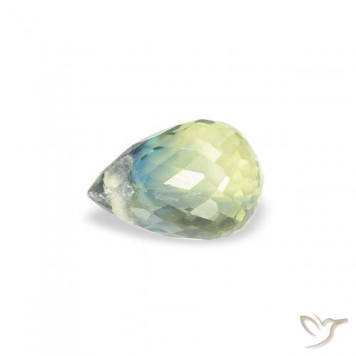 Sapphire Gemstone in 4.6 x 3.4 mm Size for Sale, Sapphire Stone in Light Sage Green Color