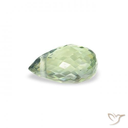 Sapphire Gemstone in 5.5 x 3.4 mm Size for Sale, Sapphire Stone in Light Sage Green Color