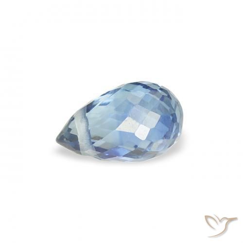 Sapphire Gemstone in 5.3 x 3.3 mm Size for Sale, Sapphire Stone in Light Blue Color