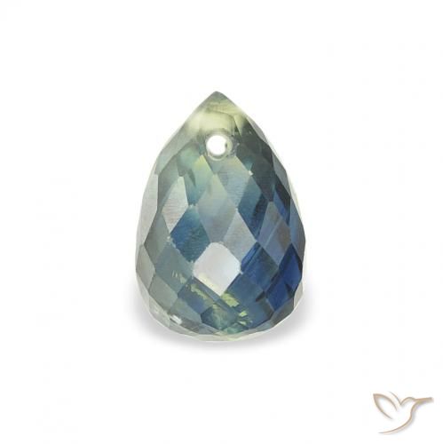 1.00ct Natural Blue-Green Sapphire, Briolette, VS
