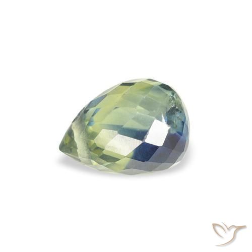 Sapphire Gemstone in 5.9 x 4.4 mm Size for Sale, Sapphire Stone in Blue-Green Color