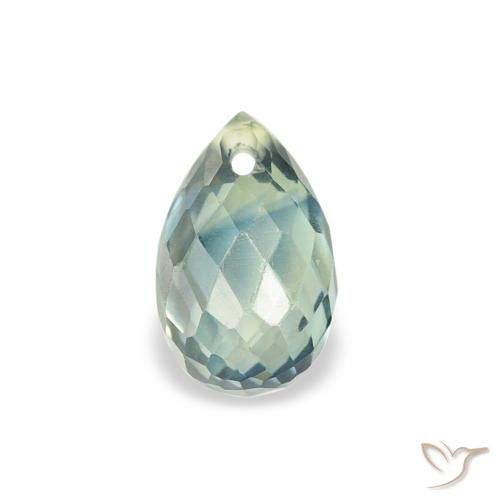 0.84ct Natural Teal Sapphire, Briolette, VS