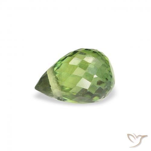 Sapphire Gemstone in 5.6 x 3.9 mm Size for Sale, Sapphire Stone in Deep Green Color