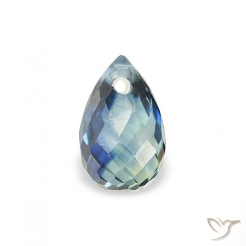 0.52ct Natural Teal Sapphire, Briolette, VS