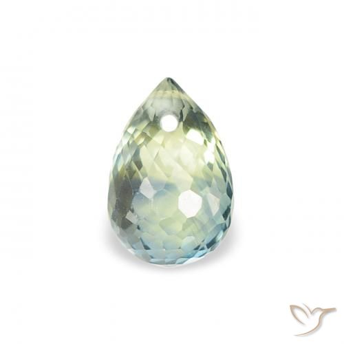 0.68ct Natural Teal Sapphire, Briolette, VS