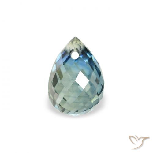 0.65ct Natural Teal Sapphire, Briolette, VS