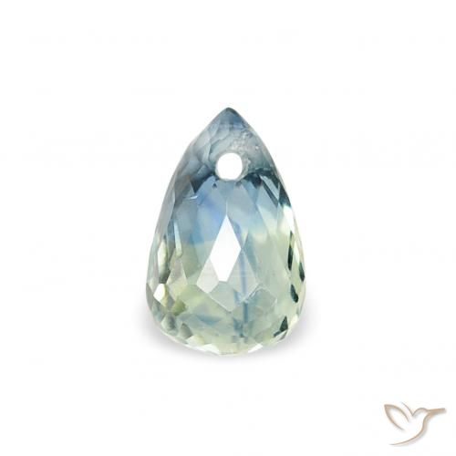 0.47ct Natural Teal Sapphire, Briolette, VS