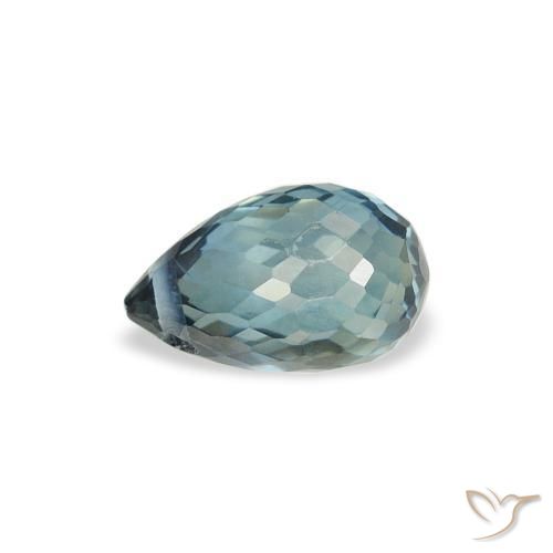 Sapphire Gemstone in 6.2 x 3.8 mm Size for Sale, Sapphire Stone in Light Blue-Green Color