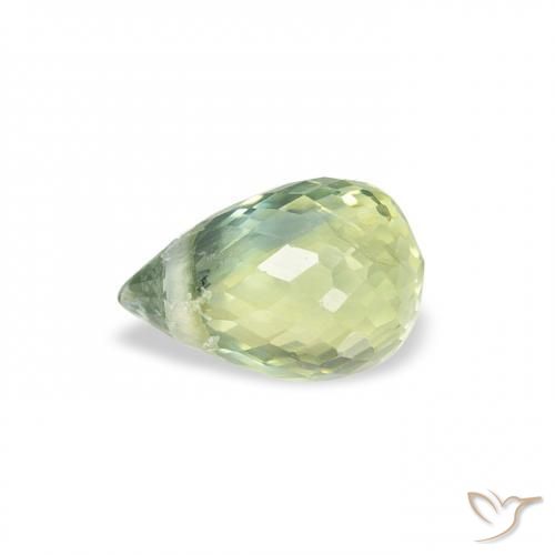 Sapphire Gemstone in 6 x 4 mm (calibrated) Size for Sale, Sapphire Stone in Light Sage Green Color